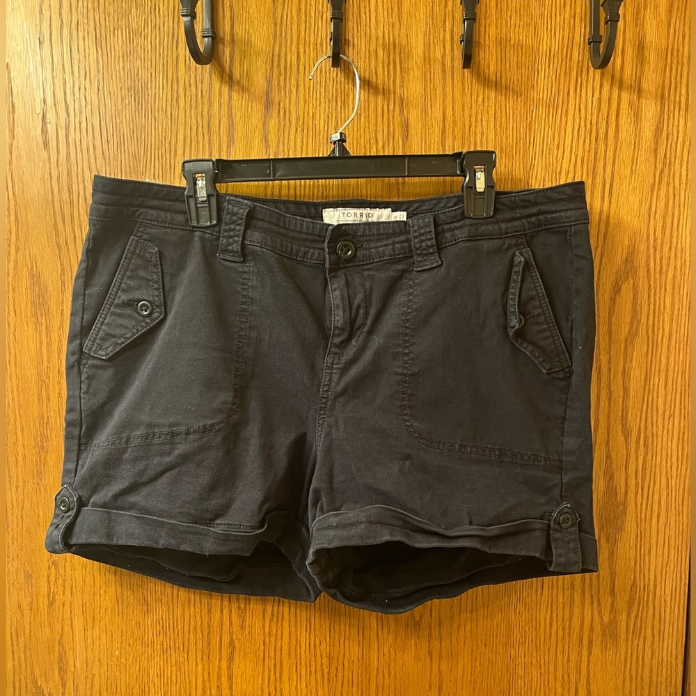 Torrid size 18 black shorts. Worn 1-2x. Smoke free home.